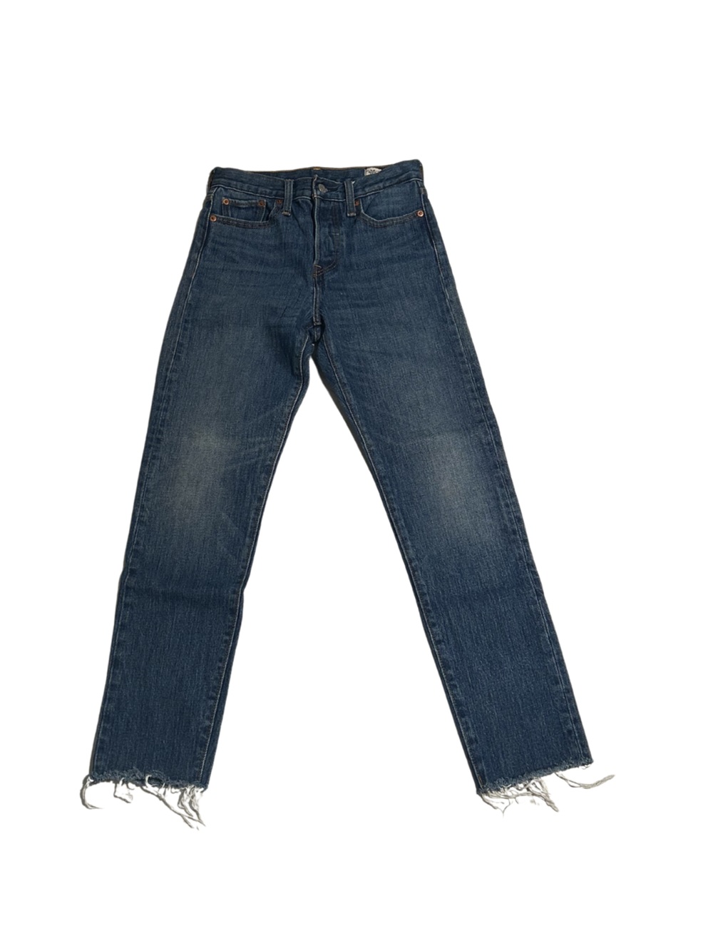 Levi’s White Oak Cone Denim Slim Crop Jeans | Size 25 | Medium Wash